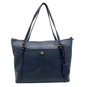 Coach Blue Saffiano Leather Peyton Tote Bag F25667